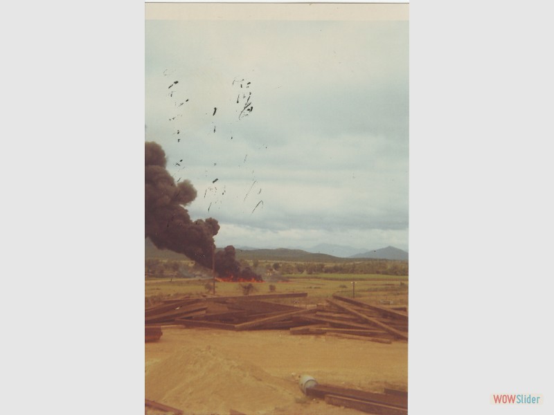 Pipeline fire
